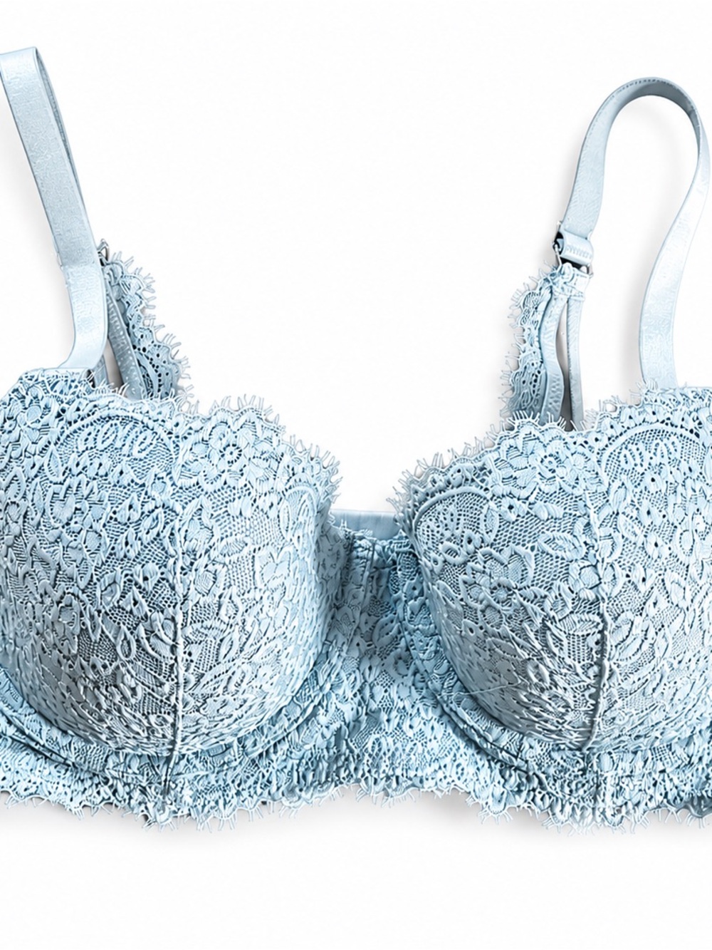 aerie Light Blue Lace Underwire Bra